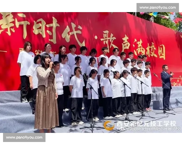 校园庆典中小学生展现歌声魅力的精彩友谊歌唱巅峰争霸盛大会场秀